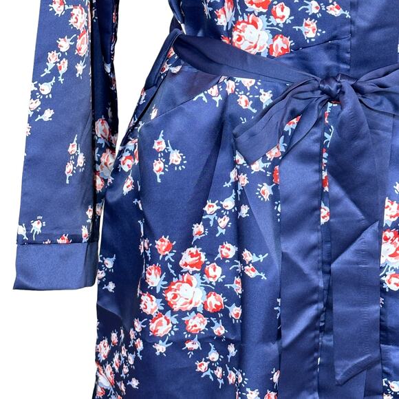 Morgan Lane X Fab Fit Fun The Allie Floral Tie Front Robe Women Small Medium NWT - Picture 6 of 7